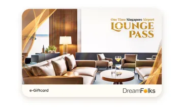 One-Time Singapore Airport Lounge Access Gift Card
